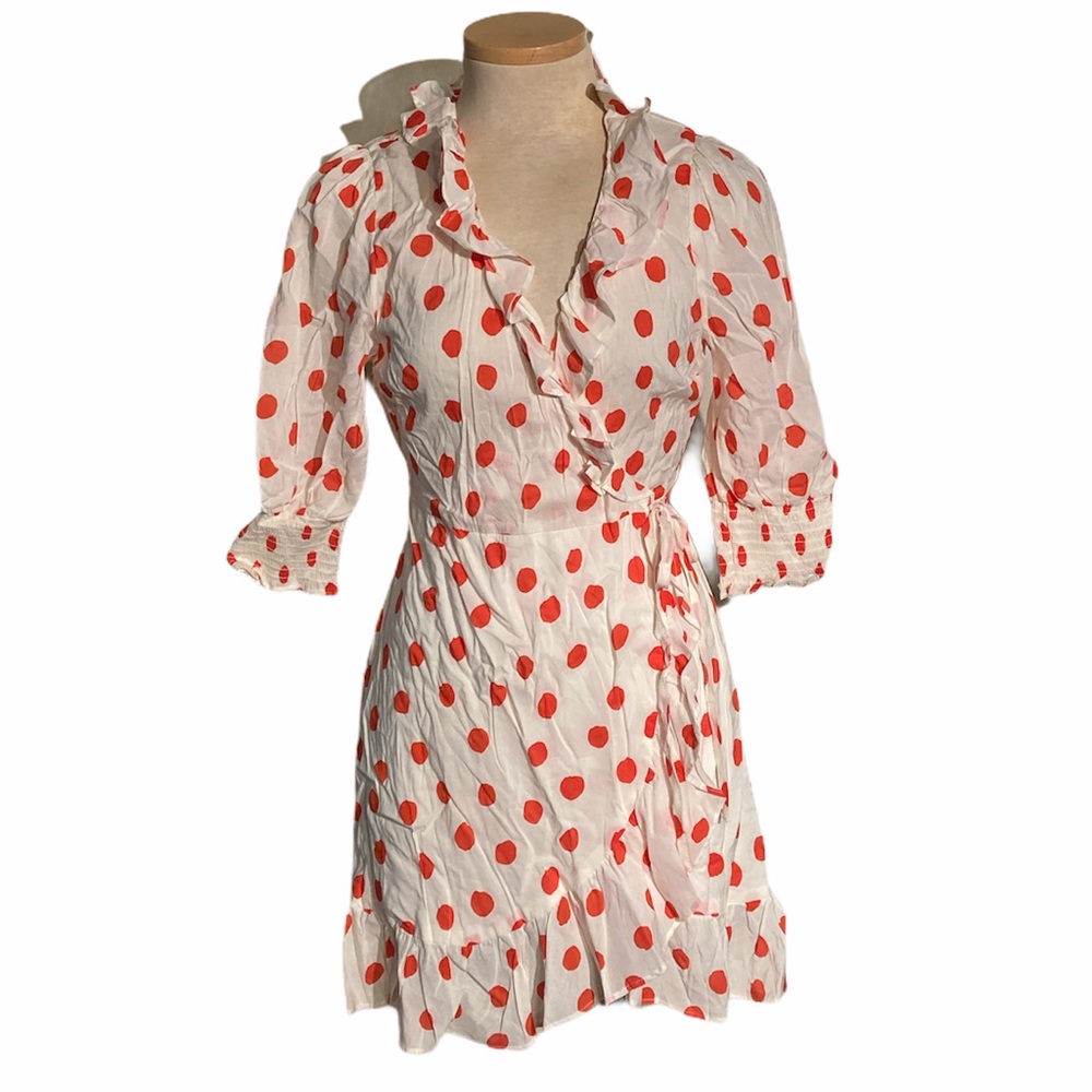 Rixo for Target Polka Dot Wrap Dress Size XS NWT